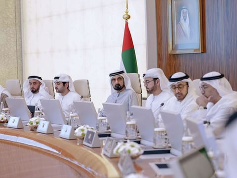 His Highness Sheikh Mohammed bin Rashid Al Maktoum chairs the Cabinet meeting.