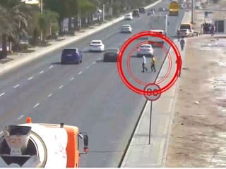 Video: Jaywalkers involved in two separate accidents on Abu Dhabi roads