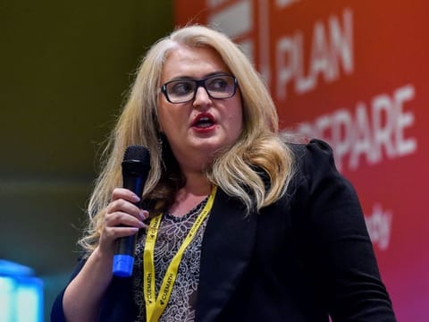 Svetlana Eghterafi, Head of Partnerships, Cuemath, speaking at GN Edufair.