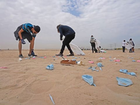 Volunteers from 11 government and private entities joined the clean-up drive 