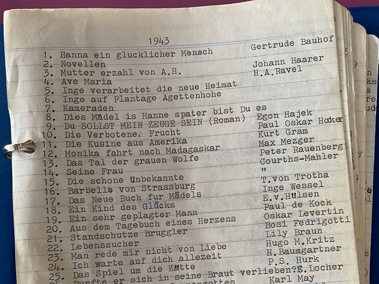 1658 books read over 90 years, a grandmother kept a record of every book she read, list goes viral on Twitter