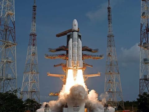 Indian Space Research Organisation (ISRO) successfully launches India's largest LVM3 rocket carrying 36 satellites from Satish Dhawan Space Centre, in Sriharikota on Sunday, March 26, 2023. 