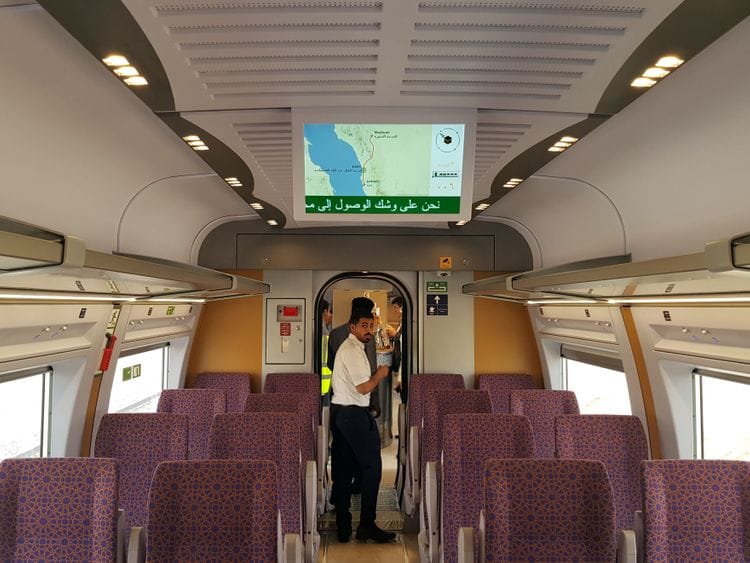 Haramain mecca medina high speed train saudi