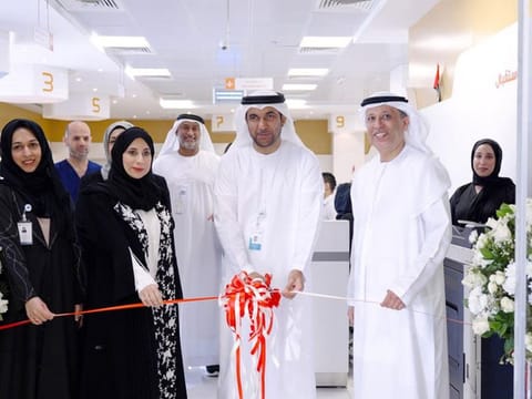 The new medical screening centre was inaugurated in the presence of Matar Al Nuaimi, director-general of Abu Dhabi Public Health Centre (ADPHC) and Dr Omar Al Jabri, AHS chief medical officer.