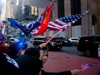 In pictures: Indicted Donald Trump in New York for arraignment
