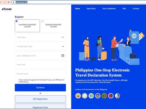 Outbound passengers must fill out the online departure cards via the eTravel portal — etravel.gov.ph — from 72 hours or three hours prior to departure from May 1, 2023, according to Philippine immigration authorities.