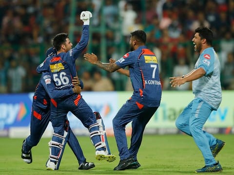  For LSG Stoinis slammed 65 off 30 while Pooran played a blistering knock of 62 in 19 balls. 