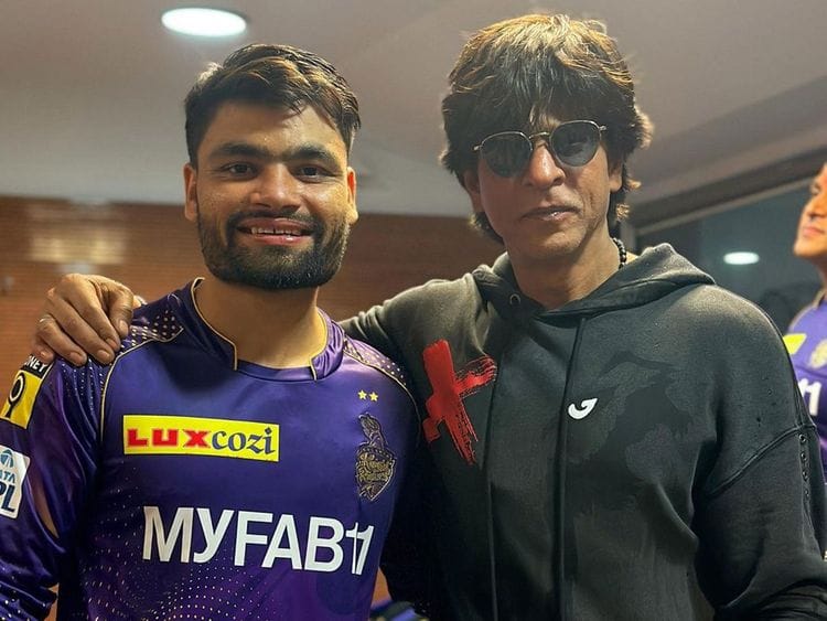 Rinku Singh and Shahrukh Khan 