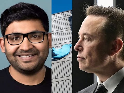  A combination of Parag Agrawal, left, and Elon Musk (File photos)
