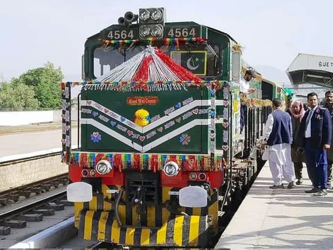 Rail link linking Pakistan, Afghanistan and Uzbekistan will bring reduce cargo costs and travel time. Photo of a train from Pakistan for illustrative purpose only