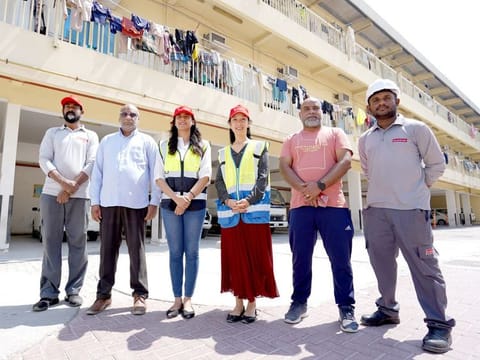 Ariston team at Sonapur Labour camp 
