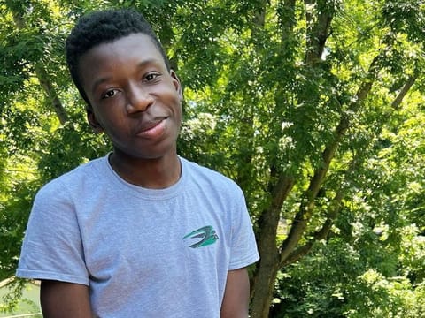 Ralph Paul Yarl, a Black 16-year-old who was shot and wounded by a homeowner after mistakenly going to the wrong house to pick up his siblings, poses in this picture obtained from social media. 