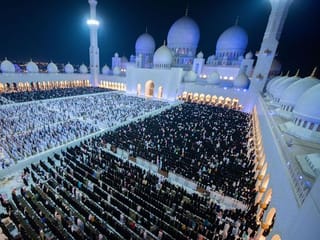 Photos: Thousands gather at Sheikh Zayed Grand Mosque in Abu Dhabi for Laylat Al Qadr prayers