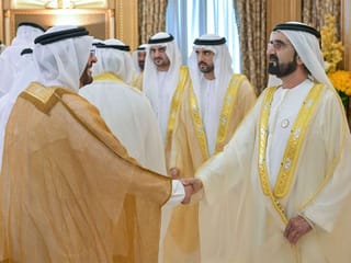 Sheikh Mohammed bin Rashid receives well-wishers on Eid Al Fitr