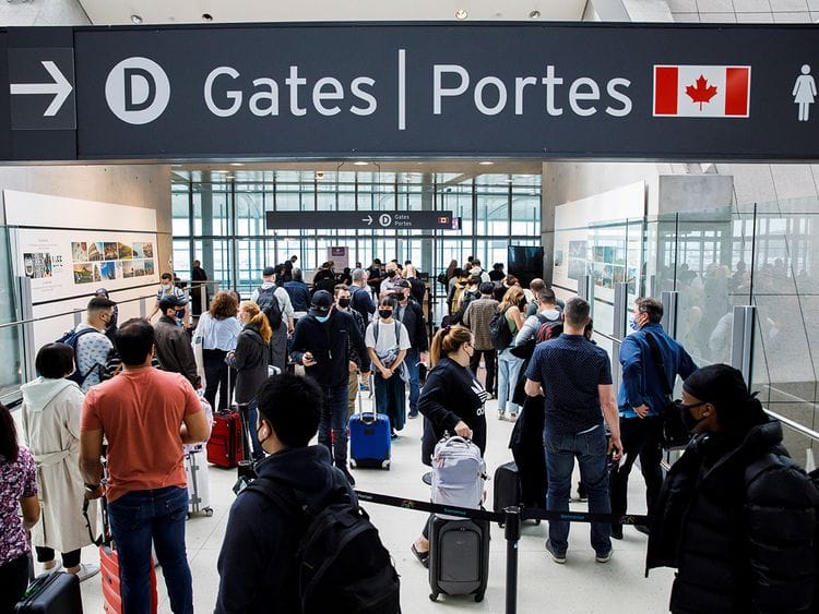 Toronto Pearson International Airport in Mississauga, Ontario, Canada