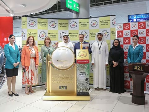 The latest round of Dubai Duty Free Millennium Millionaire draw.