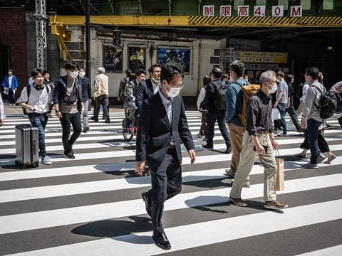 Japan's government dropped its requests for mask wearing in March, leaving it up to each person's discretion. 