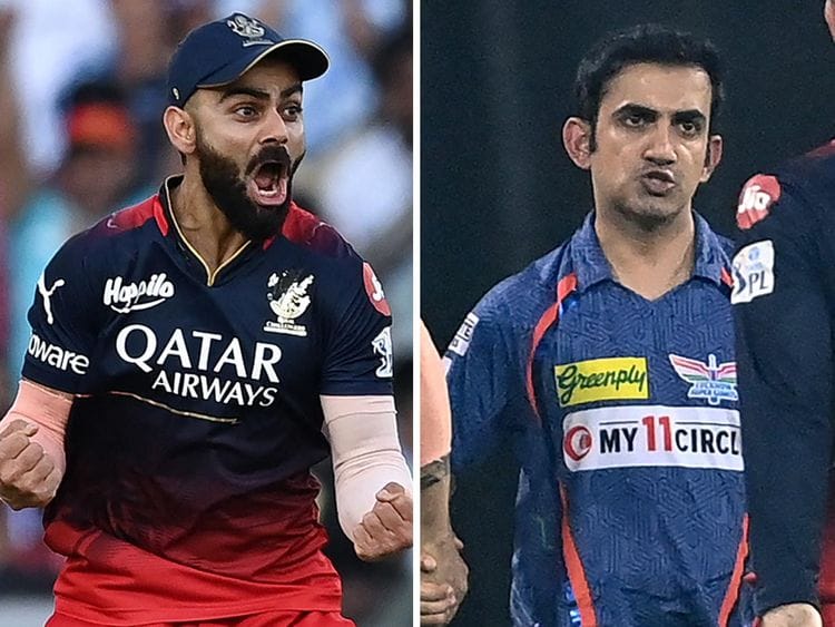 Virat Kohli and Gautam Gambhir 