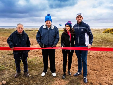 The MacLeod course, to be built at Trump International Scotland in Aberdeenshire in honor of his late mother Mary Anne MacLeod