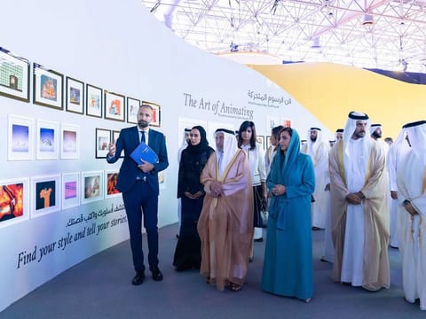 His Highness Sheikh Dr. Sultan bin Muhammad Al Qasimi, Member of the Supreme Council and Ruler of Sharjah at the first ever Sharjah Animation Conference.