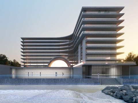 The Armani Beach-Residences Palm Jumeirah has been set a 2026 completion date. 