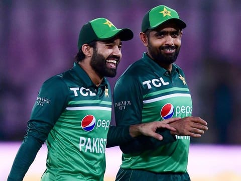 Babar Azam (right) and Mohammad Rizwan