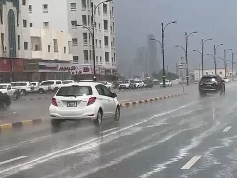 It's raining over Sharjah and Ras Al Khaimah today