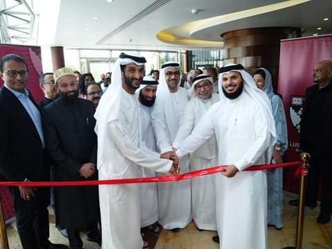 The shift towards a new, more diversified and sustainable economic model are based on true partnership with the business and academic sectors, said UAE Minister of Economy and Chairman of the General Civil Aviation Authority Abdullah Bin Touq Al Marri while inaugurating ‘The House’. Also seen are Saleh Lootah, President of the Harvard Business School Club of GCC and other officials. 