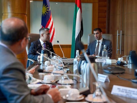 Dr. Thani bin Ahmed Al Zeyoudi, UAE Minister of State for Foreign Trade, and Tengku Zafrul Aziz, Minister of Investment, Trade and Industry of Malaysia, have signed a joint statement on Tuesday.