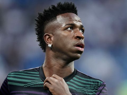 Real Madrid's Brazilian forward Vinicius Junior 