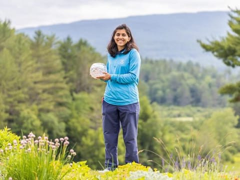 Former Abu Dhabi and UAE based golfer Sana Tufail at the 2022 New England Women's Championship, US