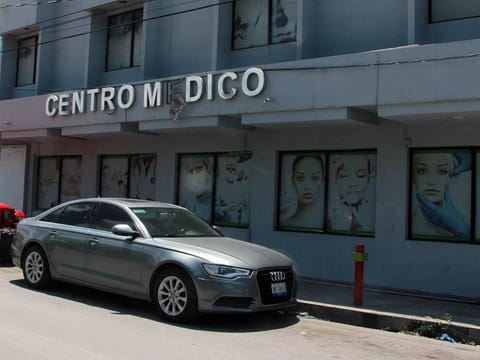 A view of one of the medical clinics suspended by Mexican health authorities in Matamoros, Tamaulipas, Mexico.   