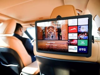 Smart screens inside Dubai limos: What they show
