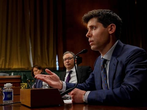 OpenAI CEO Sam Altman testifies before a Senate Judiciary Privacy, Technology & the Law Subcommittee hearing titled 'Oversight of A.I.: Rules for Artificial Intelligence' on Capitol Hill in Washington, U.S.