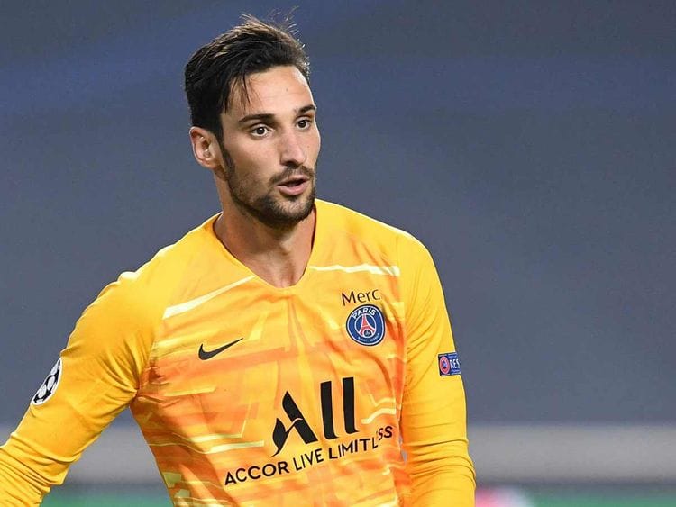 Paris St Germain goalkeeper Sergio Rico