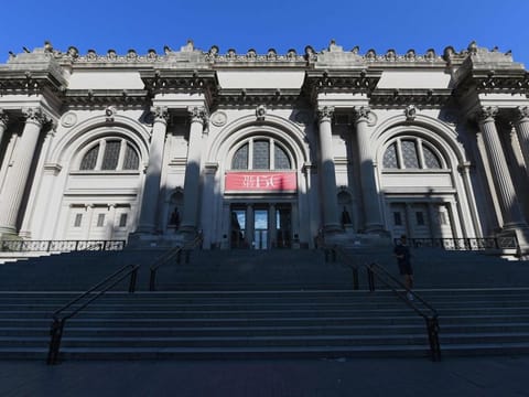 A view of the Metropolitan Museum of Art "The Met" in New York City.  