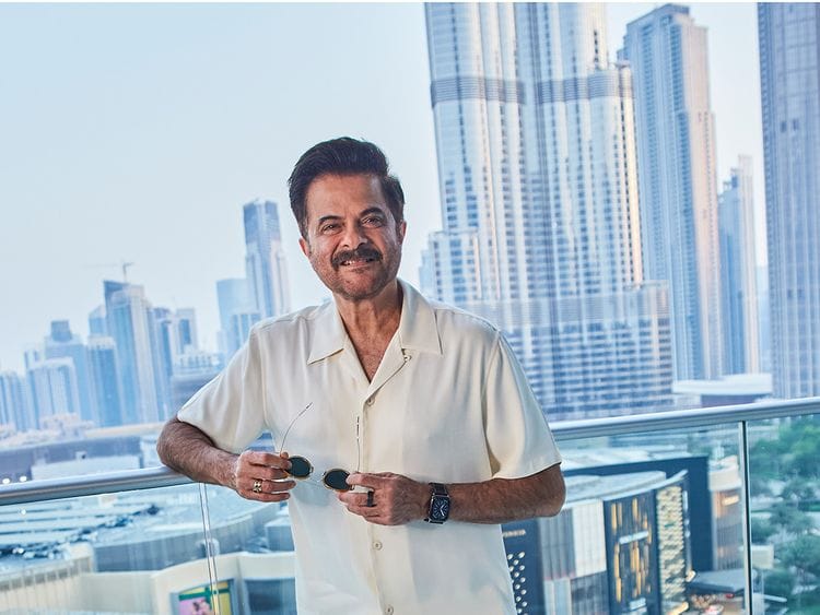 Indian actor Anil Kapoor in Dubai 