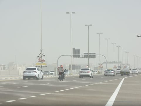 Dusty weather in Abu Dhabi