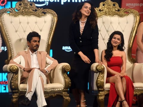 Bollywood stars Nawazuddin Siddiqui, Kangana Ranaut and Avneet Kaur.