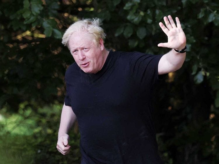 Former British Prime Minister Boris Johnson