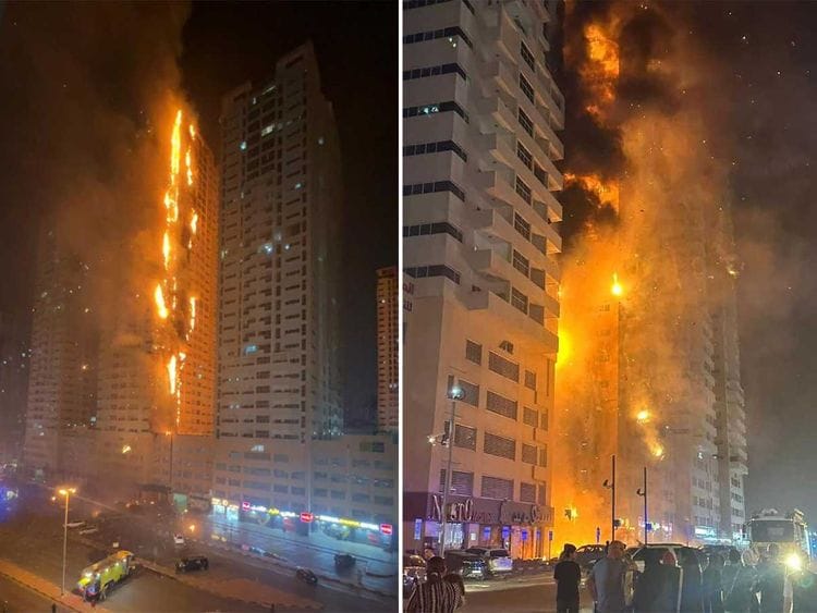 Fire in Ajman June 27