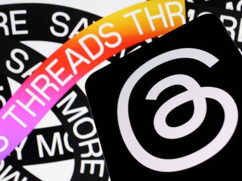 Meta's Threads app logo is seen in this illustration. 