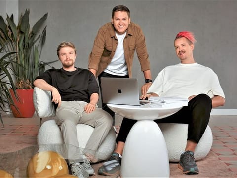 Hexacore founders (from left) Mikita Khazau, Aleksandr Krivolap and Dzianis Krupski.