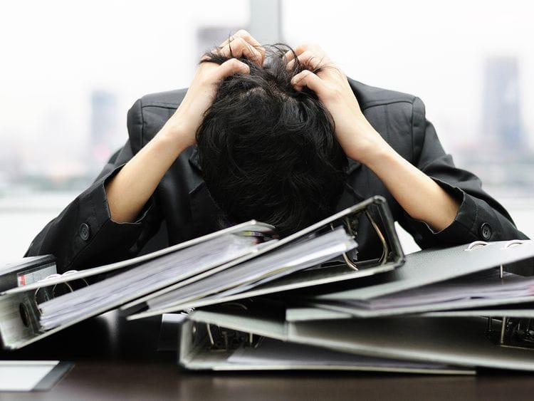 Person exhausted