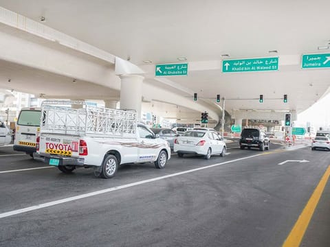 The new surface junction that has been thrown open to motorists in Dubai.