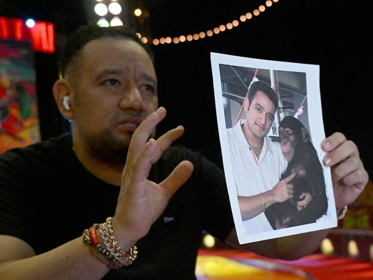 Mexican circus owner Raul Gasca, ex-owner of Pancho, one of the chimpanzees killed