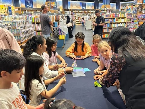 Cranes for Charity, a month-long initiative, is seeing hundreds of children from across all ages flock to the Kinokuniya book stores in Dubai and Abu Dhabi to fold thousands of Origami paper cranes in support of the Children’s Cancer Centre in Lebanon (CCCL).