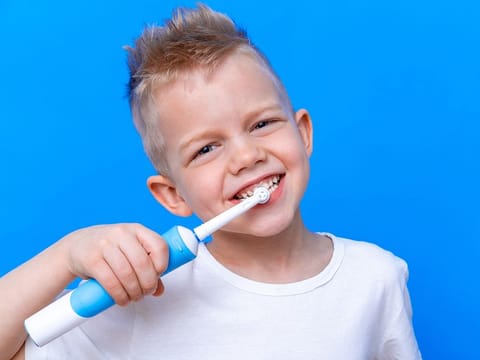 Small with soft bristles and easy grip, electric models for kids do a better job of cleaning plaque than manual brushes. 