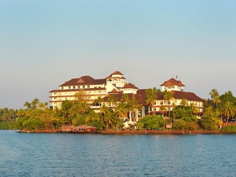The Raviz Ashtamudi, a five-star luxury hotel, on the banks of the Ashtamudi lake in Kollam.