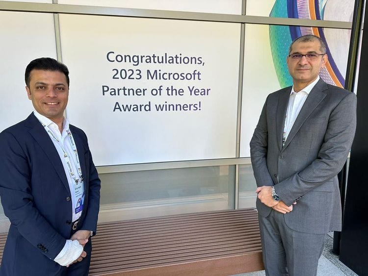 Asif Peer, CEO of Systems Limited, and Khurram Majeed, General Manager at Systems MEA, accepted the honor as Pakistan’s IT firm was recognized as the 2023 Microsoft Partner of the Year. 